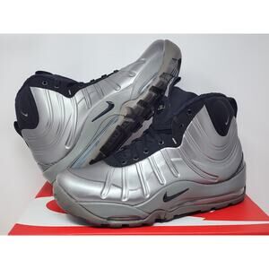 Nike Air Bakin Posite METALLIC PEWTER 618056-002 Size 9.5 WORN